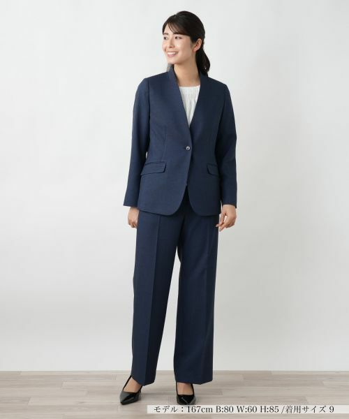 Leilian/レリアン 洗えるパンツスーツ ネイビー系 9(M) Leilian/レリアン 洗えるパンツスーツ ネイビー系 9(M)