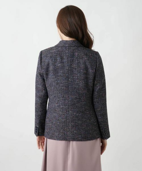 セール】 ツイードジャケット【Leilian WHITE LABEL