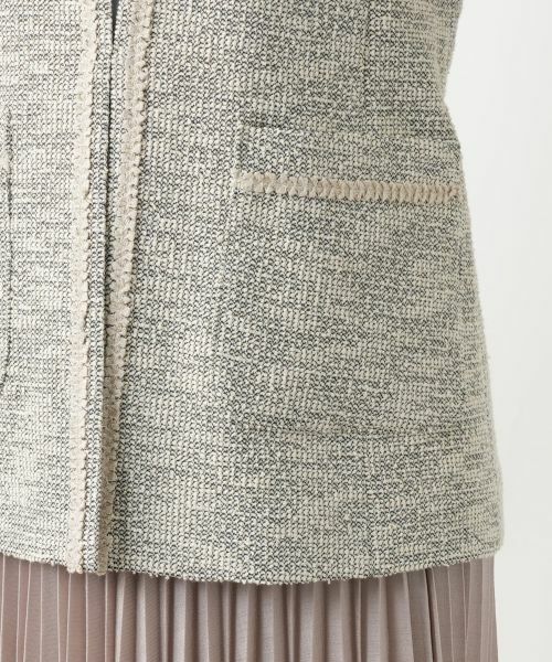 Leilian / レリアン テーラードジャケット | ツイードニットジャケット【セレモニー】【Leilian WHITE LABEL】 | 詳細11