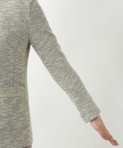 Leilian / レリアン テーラードジャケット | ツイードニットジャケット【セレモニー】【Leilian WHITE LABEL】 | 詳細9