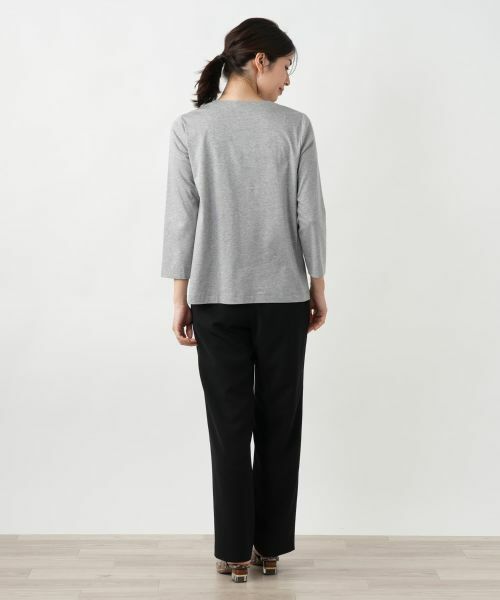 Leilian / レリアン Tシャツ | フラワーモチーフカットソー【Leilian WHITE LABEL】 | 詳細6