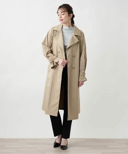 Leilian / レリアン その他アウター | オープンカラートレンチコート【セレモニー】【Leilian WHITE LABEL】 | 詳細1