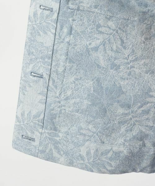 Leilian / レリアン テーラードジャケット | リーフ柄シャツジャケット【Leilian WHITE LABEL】 | 詳細15