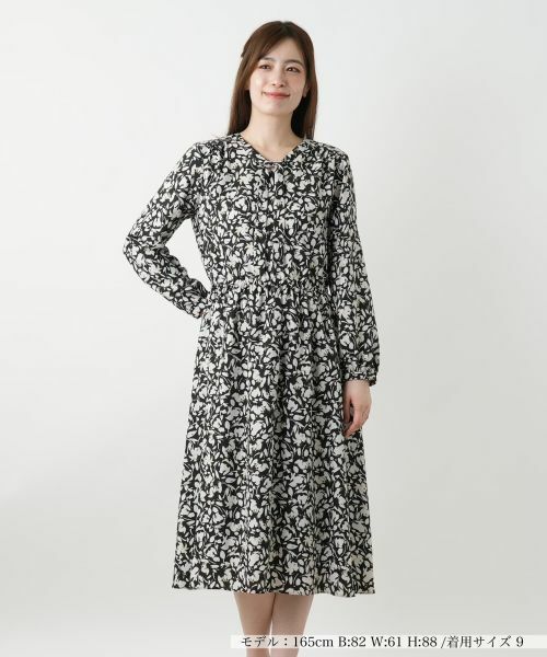 Leilian / レリアン ドレス | 洗えるワンピース(ブラック)