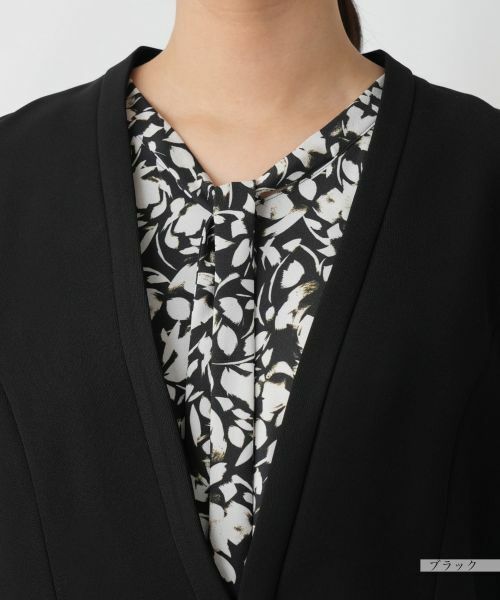 Leilian / レリアン テーラードジャケット | ノーカラージャケット【Leilian WHITE LABEL】 | 詳細10