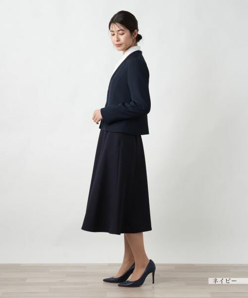 Leilian / レリアン テーラードジャケット | ノーカラージャケット【Leilian WHITE LABEL】 | 詳細2