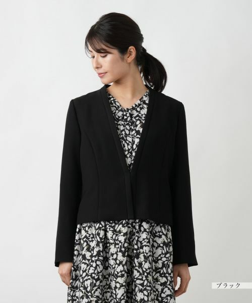 Leilian / レリアン テーラードジャケット | ノーカラージャケット【Leilian WHITE LABEL】 | 詳細7