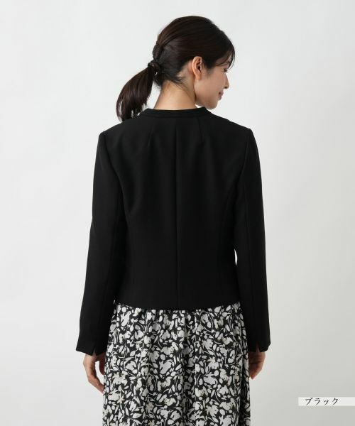 Leilian / レリアン テーラードジャケット | ノーカラージャケット【Leilian WHITE LABEL】 | 詳細9