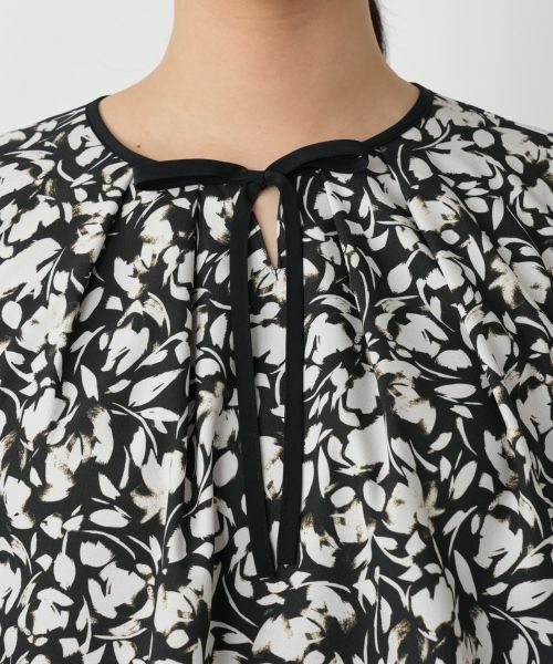 Leilian / レリアン シャツ・ブラウス | フラワー柄リボンブラウス【Leilian WHITE LABEL】 | 詳細10