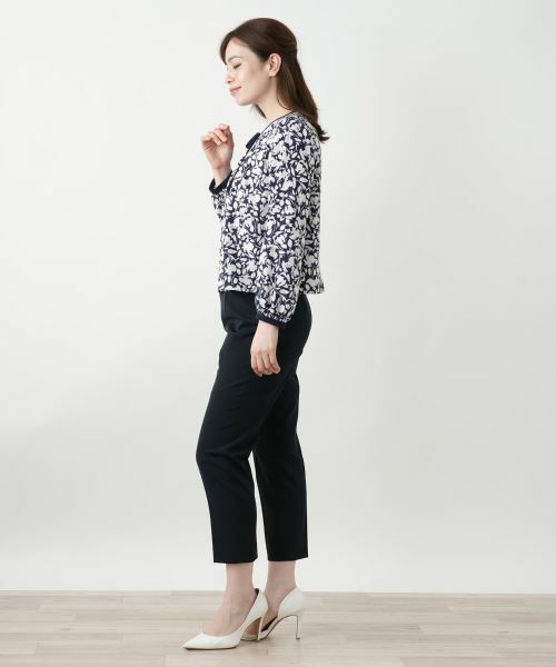 Leilian / レリアン シャツ・ブラウス | フラワー柄リボンブラウス【Leilian WHITE LABEL】 | 詳細2