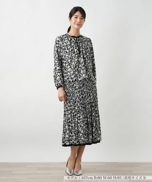 Leilian / レリアン シャツ・ブラウス | フラワー柄リボンブラウス【Leilian WHITE LABEL】 | 詳細4