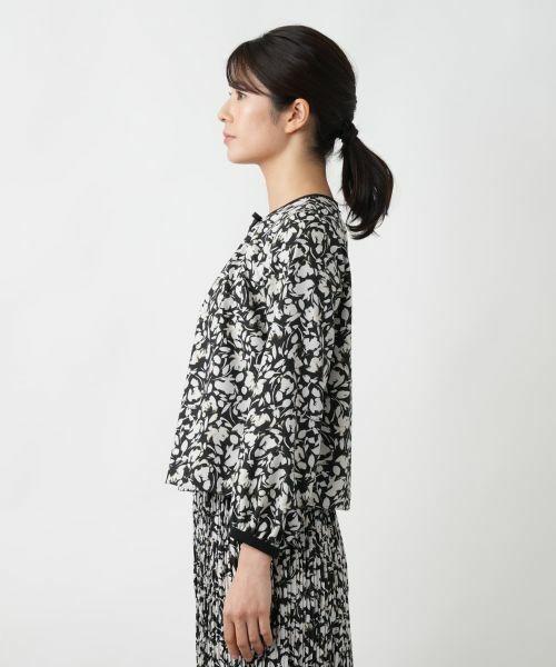 Leilian / レリアン シャツ・ブラウス | フラワー柄リボンブラウス【Leilian WHITE LABEL】 | 詳細8