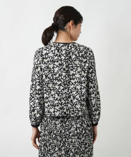 Leilian / レリアン シャツ・ブラウス | フラワー柄リボンブラウス【Leilian WHITE LABEL】 | 詳細9