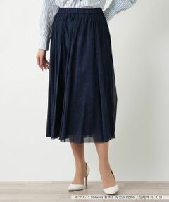 Leilian / レリアン ミニ・ひざ丈スカート | フレアスカート【Leilian WHITE LABEL】