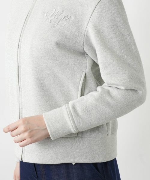 Leilian / レリアン スウェット | ラメジップパーカ【Leilian WHITE LABEL】 | 詳細12