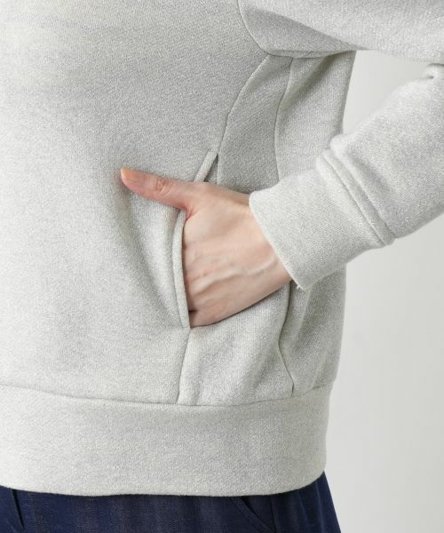 Leilian / レリアン スウェット | ラメジップパーカ【Leilian WHITE LABEL】 | 詳細13