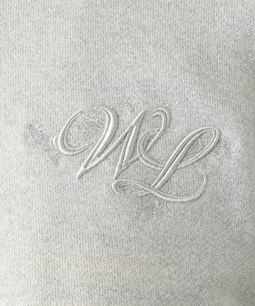 Leilian / レリアン スウェット | ラメジップパーカ【Leilian WHITE LABEL】 | 詳細14