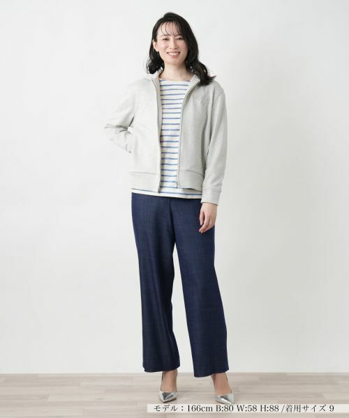 Leilian / レリアン スウェット | ラメジップパーカ【Leilian WHITE LABEL】 | 詳細4