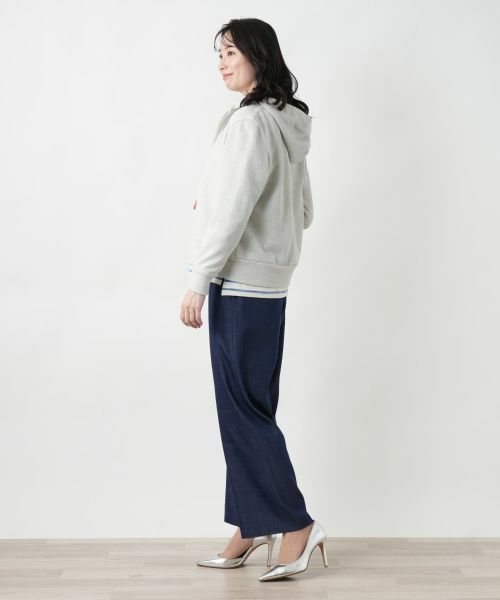 Leilian / レリアン スウェット | ラメジップパーカ【Leilian WHITE LABEL】 | 詳細5