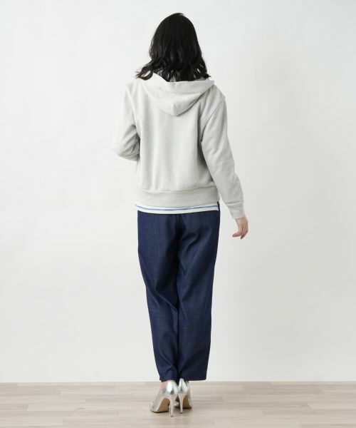 Leilian / レリアン スウェット | ラメジップパーカ【Leilian WHITE LABEL】 | 詳細6