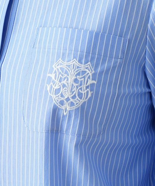 Leilian / レリアン シャツ・ブラウス | 刺繍ストライプシャツ | 詳細13