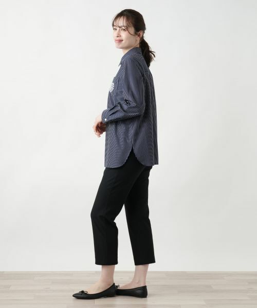Leilian / レリアン シャツ・ブラウス | 刺繍ストライプシャツ | 詳細2