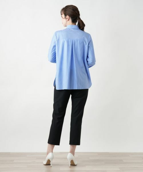 Leilian / レリアン シャツ・ブラウス | 刺繍ストライプシャツ | 詳細6