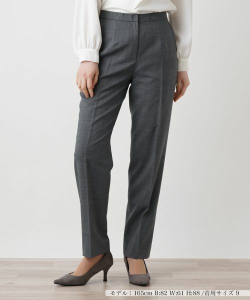 Leilian / レリアン その他パンツ | センタープレスパンツ(グレー系)