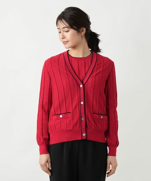 Leilian / レリアン カーディガン・ボレロ | Vネックカーディガン【Leilian WHITE LABEL】 | 詳細7