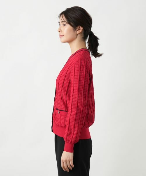 Leilian / レリアン カーディガン・ボレロ | Vネックカーディガン【Leilian WHITE LABEL】 | 詳細8