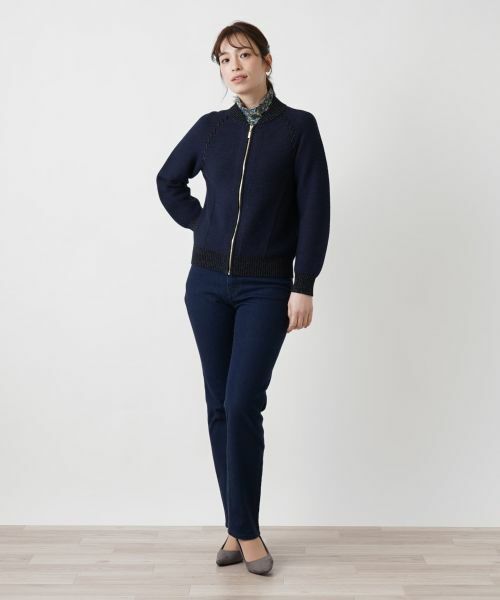 Leilian / レリアン その他アウター | ジップニットジャケット | 詳細1