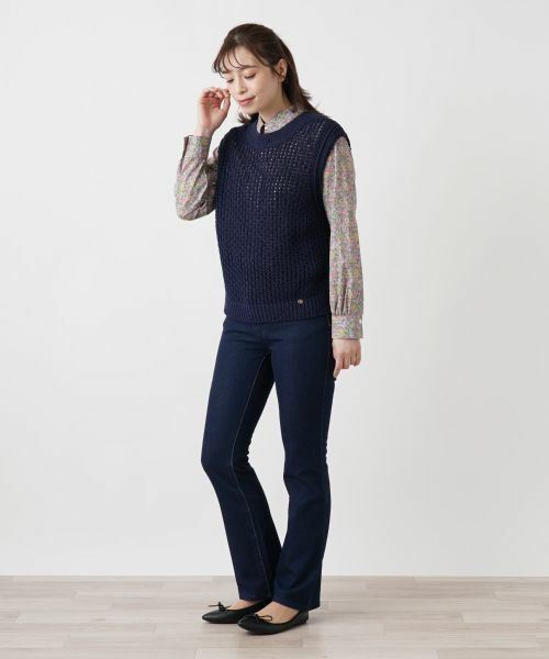 Leilian / レリアン テーラードジャケット | 2wayニットベスト | 詳細1