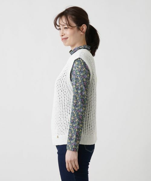 Leilian / レリアン テーラードジャケット | 2wayニットベスト | 詳細9