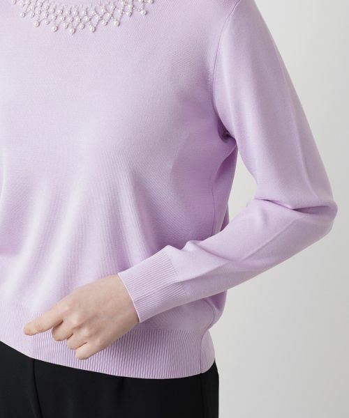 Leilian / レリアン ニット・セーター | ビジューネックニット | 詳細14