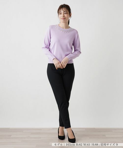 Leilian / レリアン ニット・セーター | ビジューネックニット | 詳細4