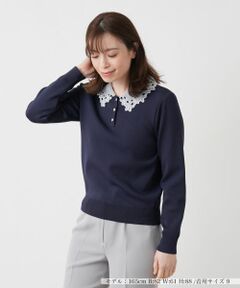 Leilian / レリアン ニット・セーター | 付け襟2WAYニット