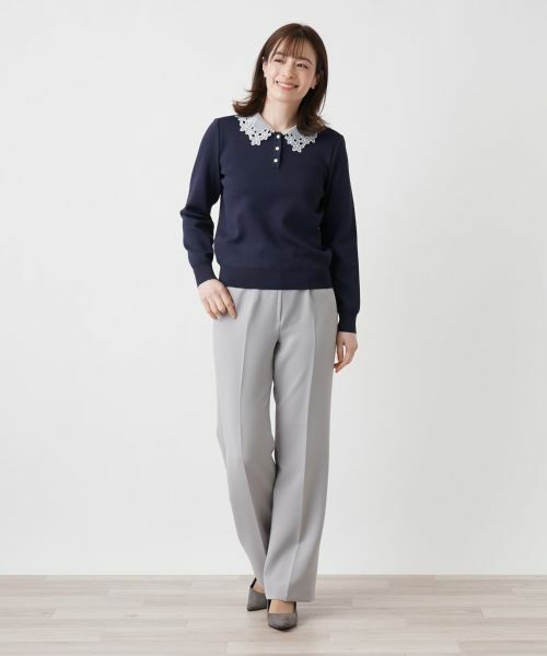 Leilian / レリアン ニット・セーター | 付け襟2WAYニット | 詳細1