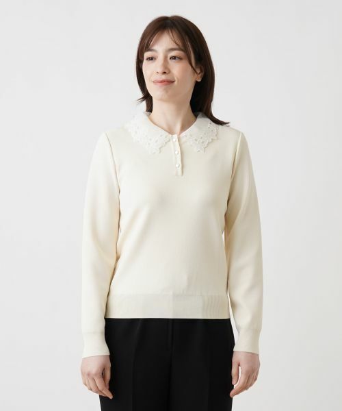 Leilian / レリアン ニット・セーター | 付け襟2WAYニット | 詳細7