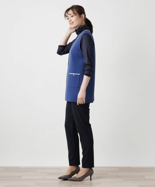 Leilian / レリアン テーラードジャケット | Vネックベスト | 詳細6