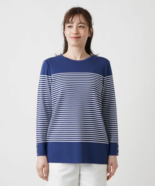 Leilian / レリアン ニット・セーター | マリンボーダーニット | 詳細8