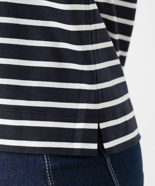 Leilian / レリアン カットソー | 刺繍ボーダーカットソー | 詳細14