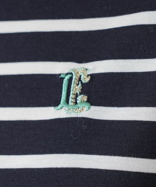 Leilian / レリアン カットソー | 刺繍ボーダーカットソー | 詳細15