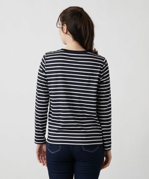 Leilian / レリアン カットソー | 刺繍ボーダーカットソー | 詳細9