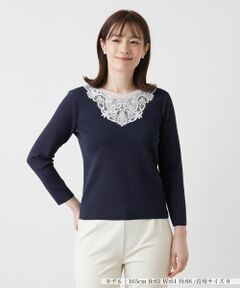 Leilian / レリアン ニット・セーター | レースデザインカットソー