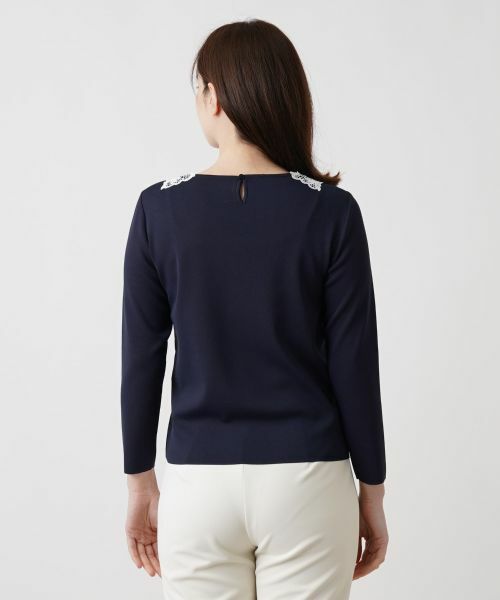 Leilian / レリアン ニット・セーター | レースデザインカットソー | 詳細10