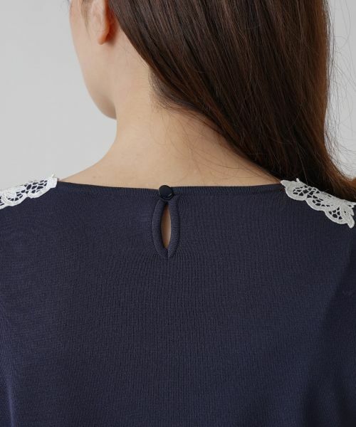 Leilian / レリアン ニット・セーター | レースデザインカットソー | 詳細12