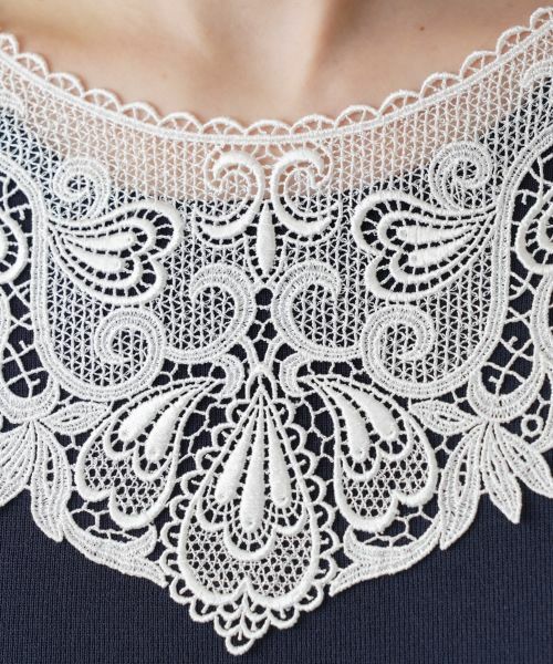 Leilian / レリアン ニット・セーター | レースデザインカットソー | 詳細13
