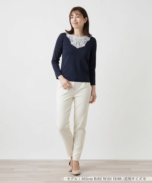 Leilian / レリアン ニット・セーター | レースデザインカットソー | 詳細5