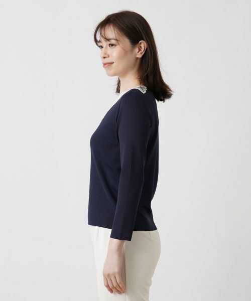 Leilian / レリアン ニット・セーター | レースデザインカットソー | 詳細9