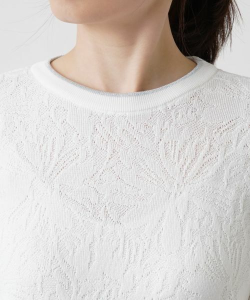 Leilian / レリアン ニット・セーター | フラワー柄カットソー | 詳細10